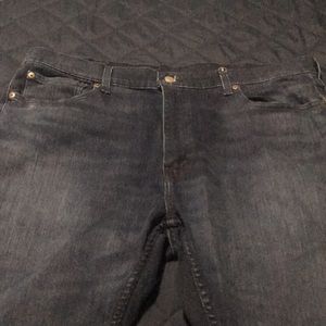 New Mens Levi Jeans 42 x 30 dark straight leg